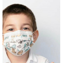 Masques enfants 3 plis medicaux jetables EN14683 TYPE II R