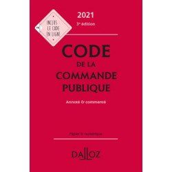 Code de la commande publique 2021, annoté et commenté