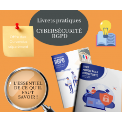 Offre duo livret pratique  du RGPD  + livret pratique  de la cybersécurité